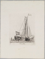 KG 08820
<br/>
een Staaten Jagt
<br/>
<em>Groenewegen, Gerrit (1754-1826)</em>